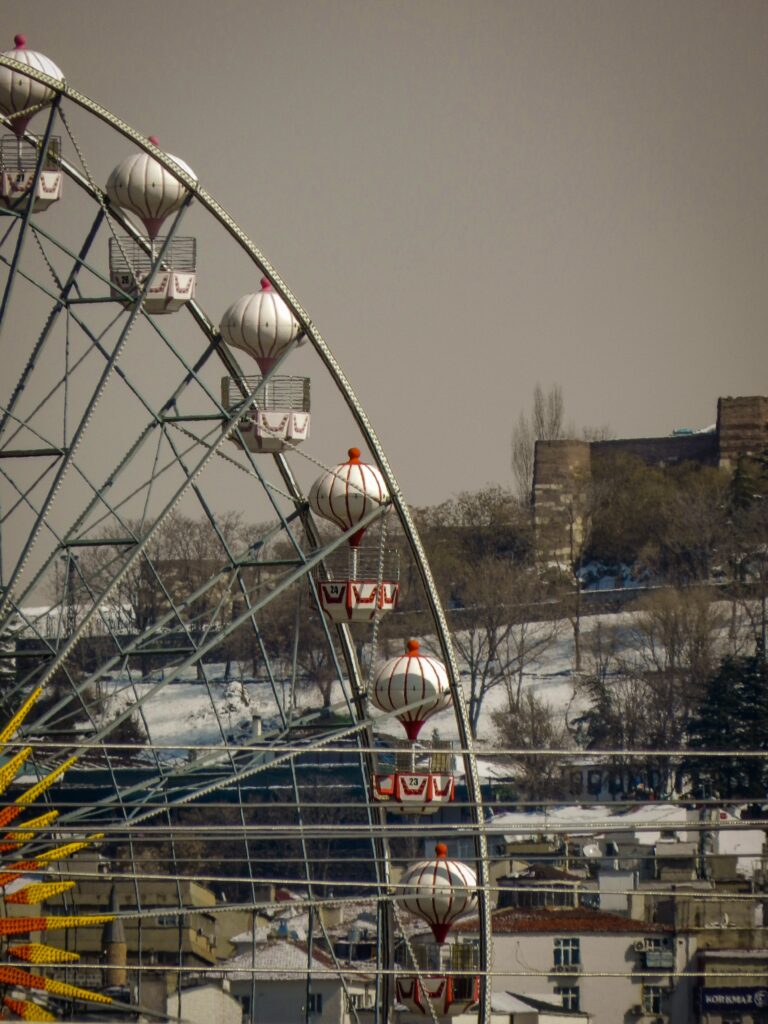 Ferris Wheel side view: Montreal for luxury and excitement