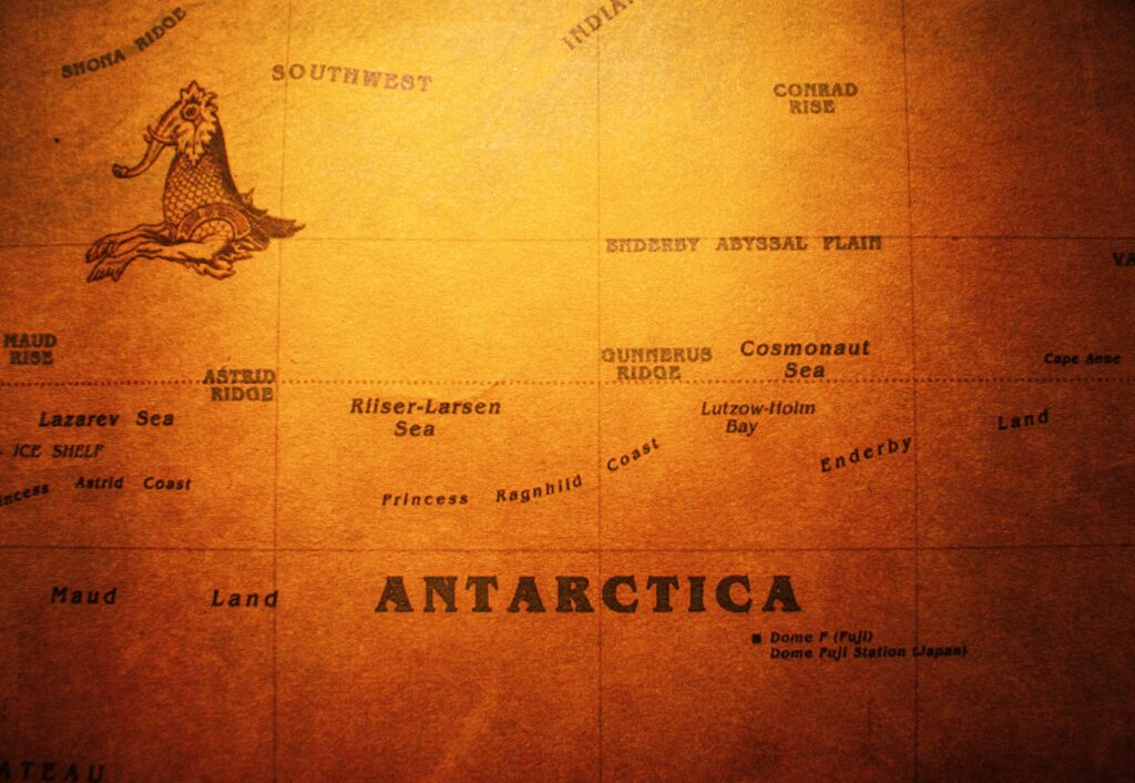 This is a map of Antarctica; the destination of choice for a uniquely crafted expedition.